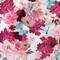 10 yd. Full Bolt: Fabric Editions Multicolor Watercolor Blossom Cotton Fabric